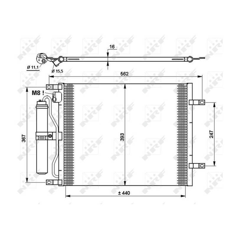 NRF 35783 Air conditioning condenser