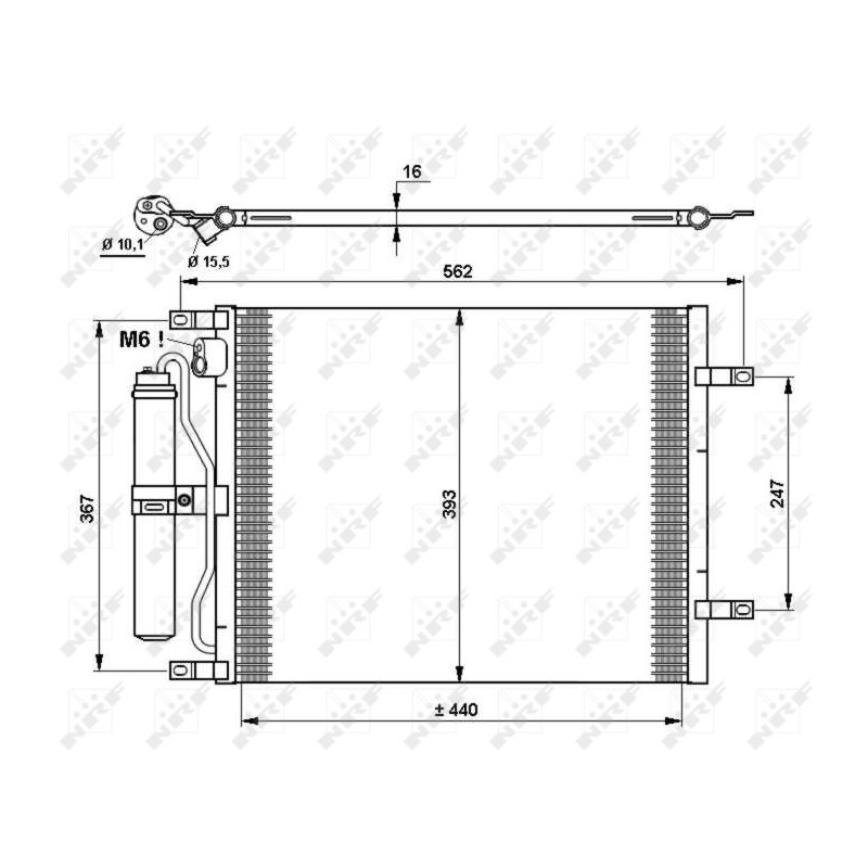 NRF 35784 Condenseur de climatisation
