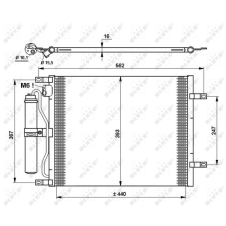 NRF 35784 Condensador de aire acondicionado
