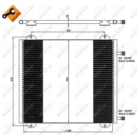NRF 35785 Air conditioning condenser