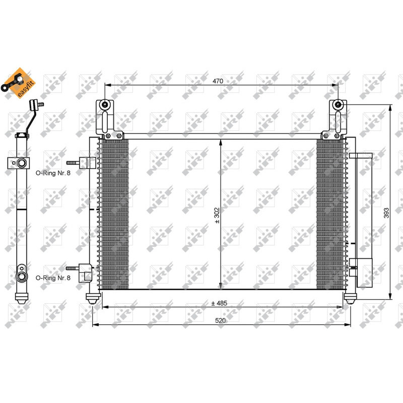 NRF 35796 Condensador de aire acondicionado