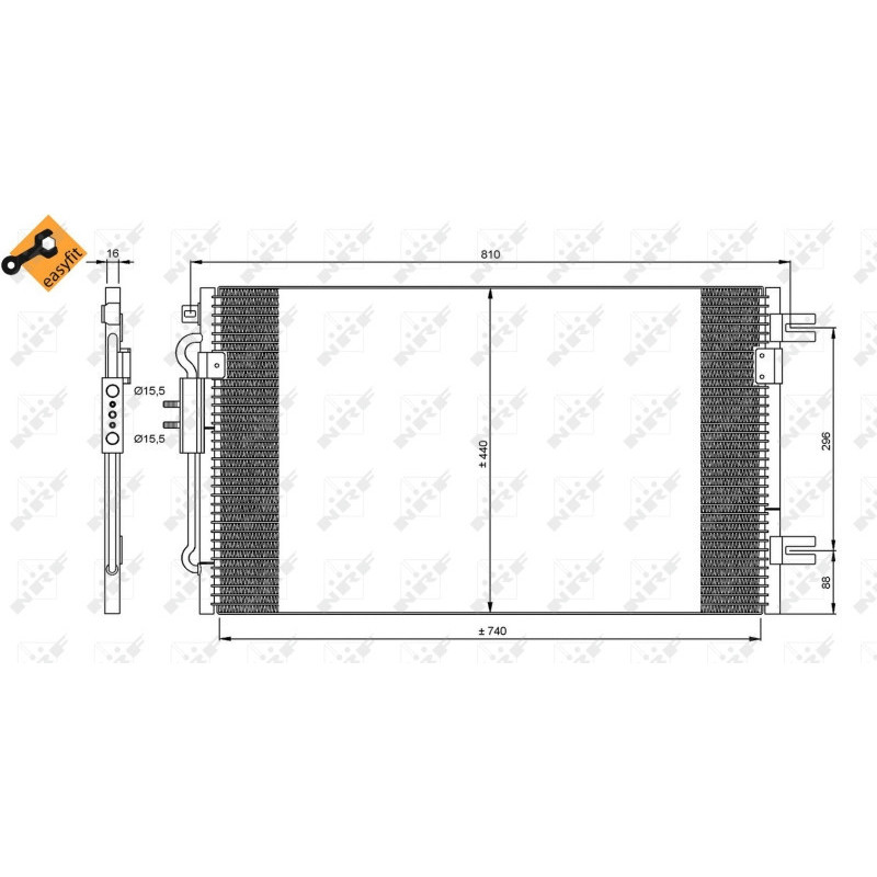 NRF 35799 Condensador de aire acondicionado