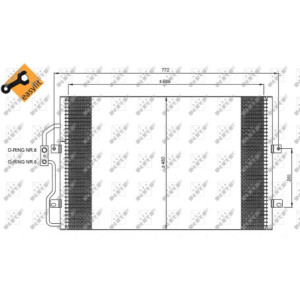 NRF 35802 Condensador de aire acondicionado
