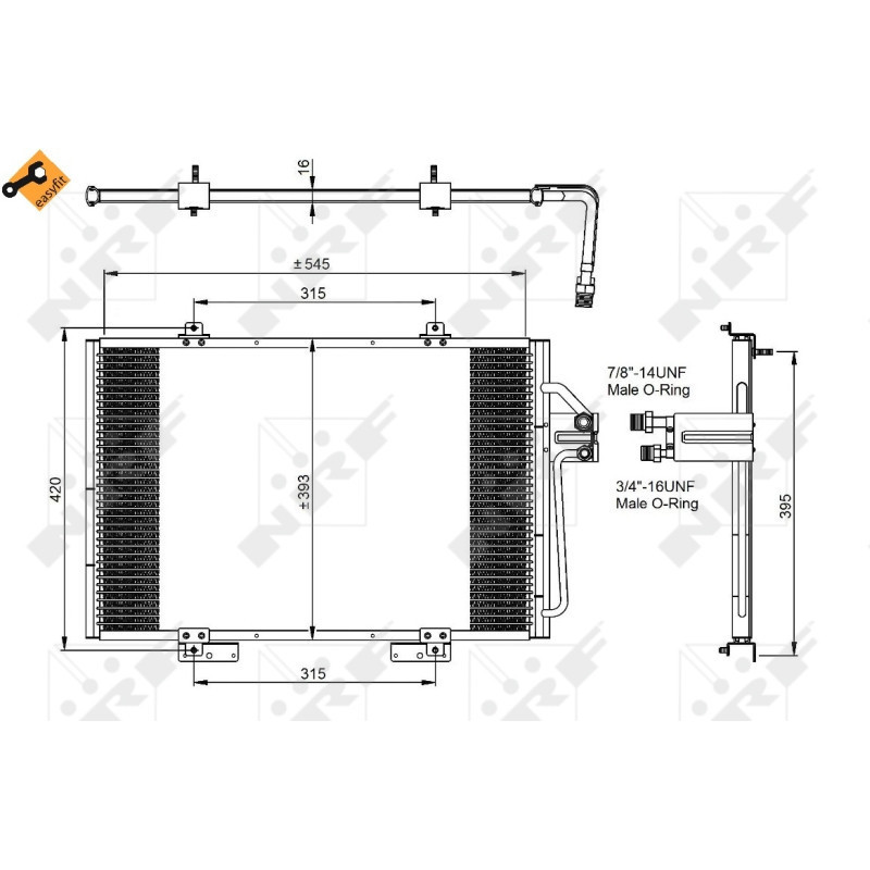 NRF 35815 Condensador de aire acondicionado