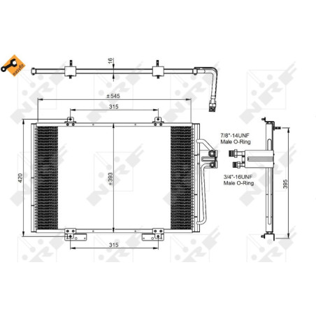 NRF 35815 Skraplacz klimatyzacji