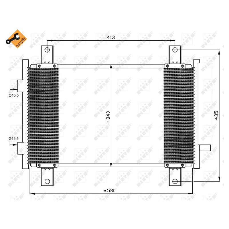 NRF 35840 Air conditioning condenser
