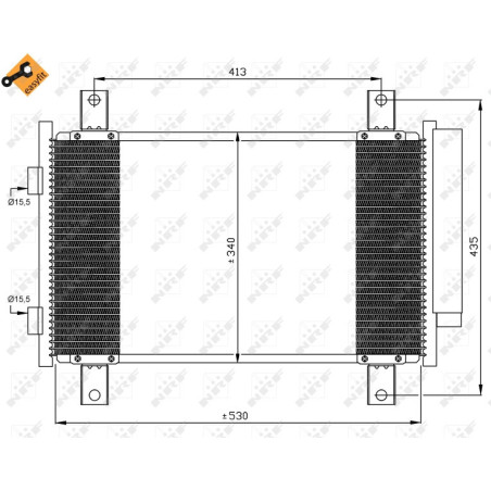 NRF 35840 Condensador de aire acondicionado
