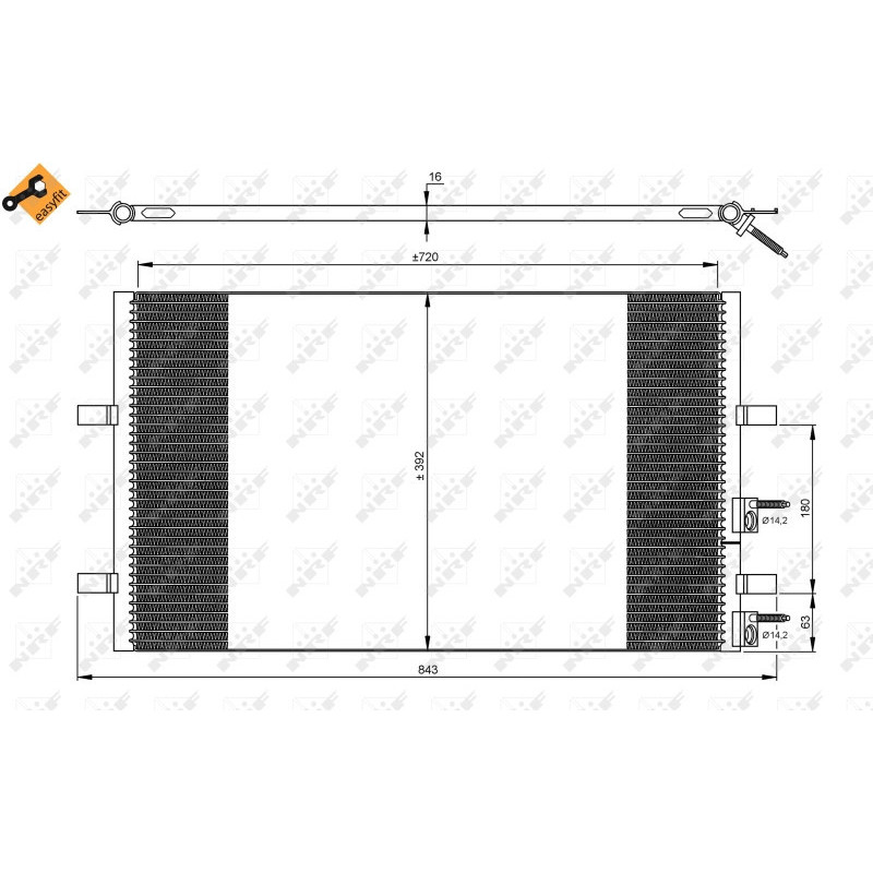 NRF 35846 Condensador de aire acondicionado