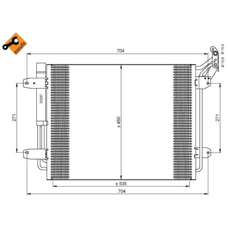 NRF 35848 Condensador de aire acondicionado