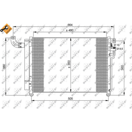 NRF 35852 Condensador de aire acondicionado