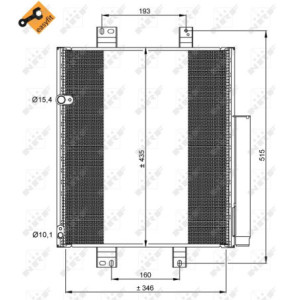 NRF 35853 Air conditioning condenser