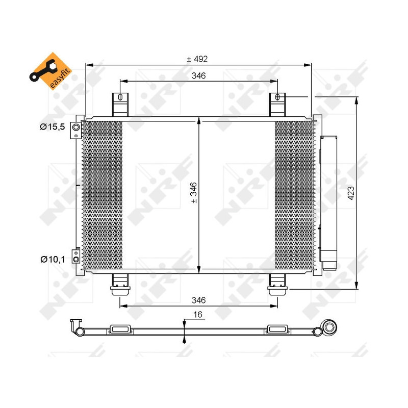 NRF 35854 Condensatore climatizzatore
