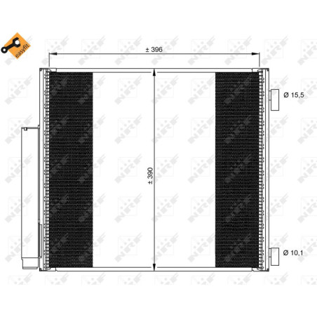 NRF 35859 Air conditioning condenser
