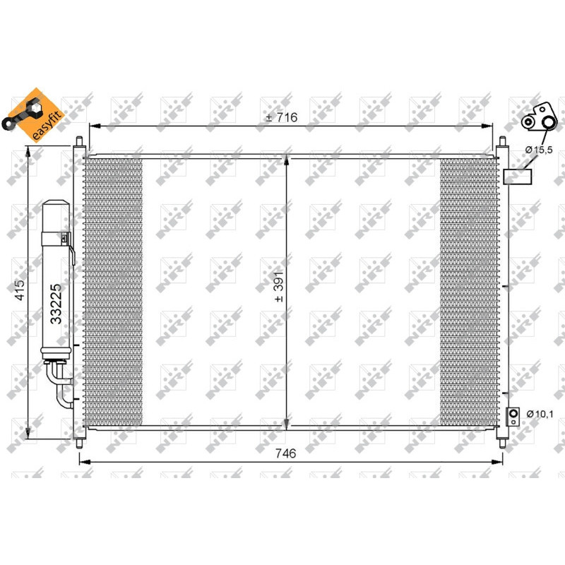 NRF 35866 Air conditioning condenser