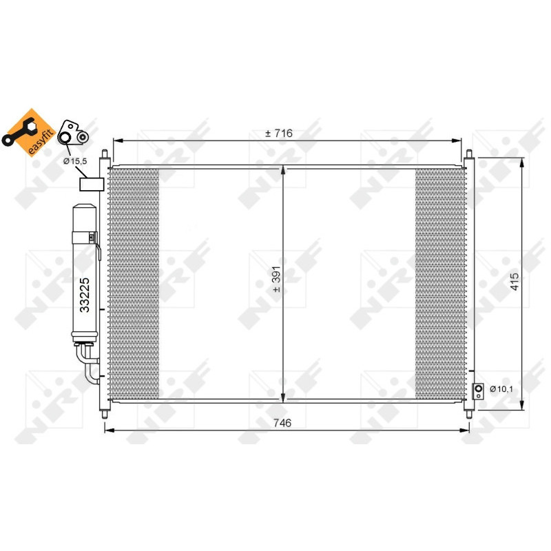 NRF 35867 Condensador de aire acondicionado