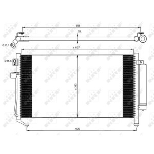 NRF 35869 Air conditioning condenser