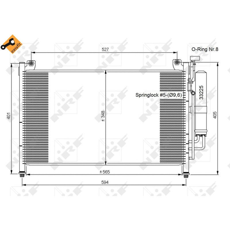 NRF 35870 Condensador de aire acondicionado
