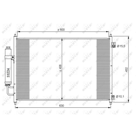 NRF 35873 Condensador de aire acondicionado