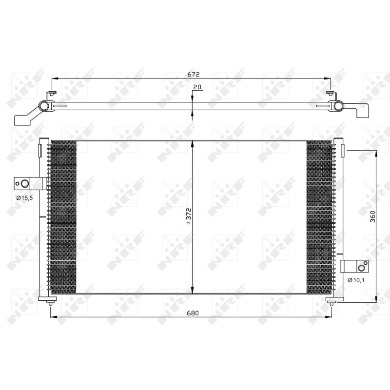 NRF 35877 Condenseur de climatisation