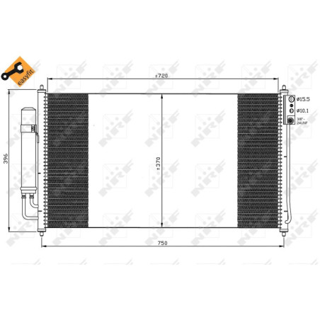 NRF 35878 Condenseur de climatisation