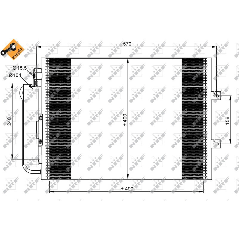 NRF 35879 Condensador de aire acondicionado
