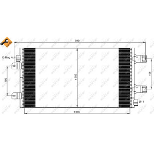 NRF 35880 Condensador de aire acondicionado