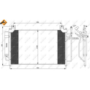 NRF 35881 Air conditioning condenser