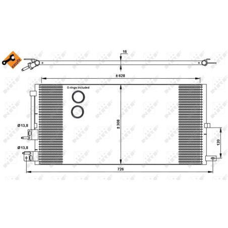 NRF 35885 Condensador de aire acondicionado