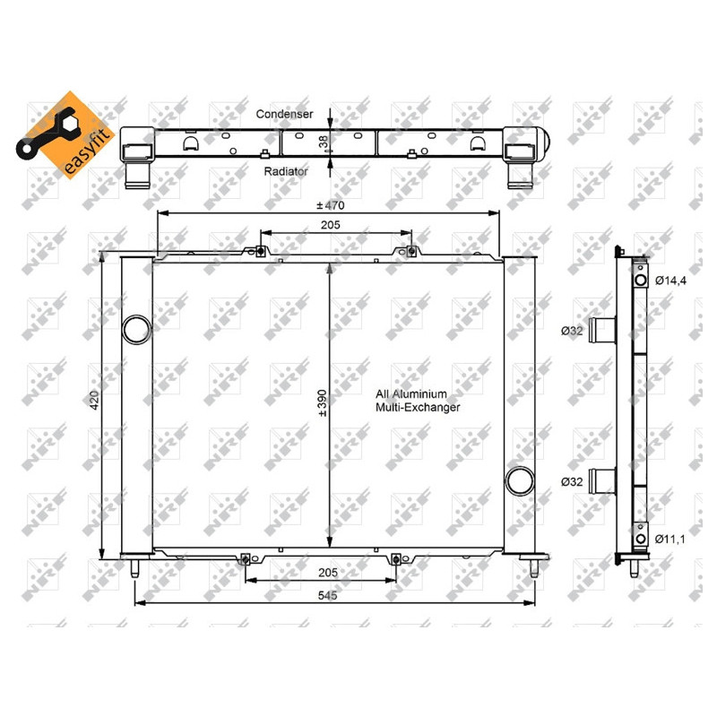 NRF 35887 Condensatore climatizzatore