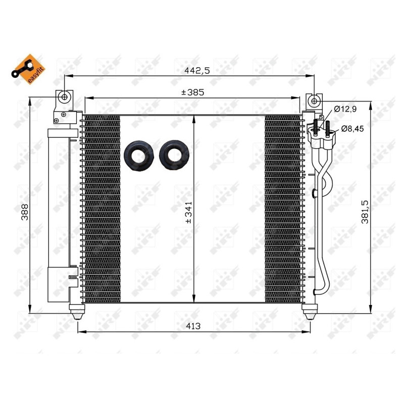 NRF 35888 Air conditioning condenser