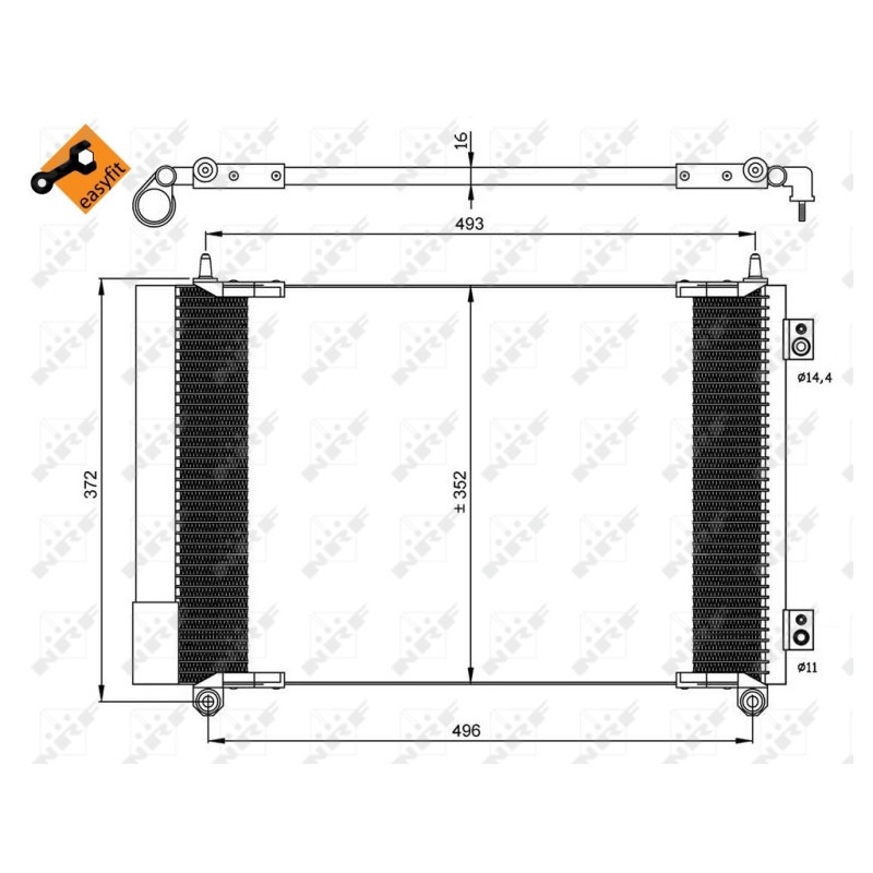 NRF 35899 Condensador de aire acondicionado