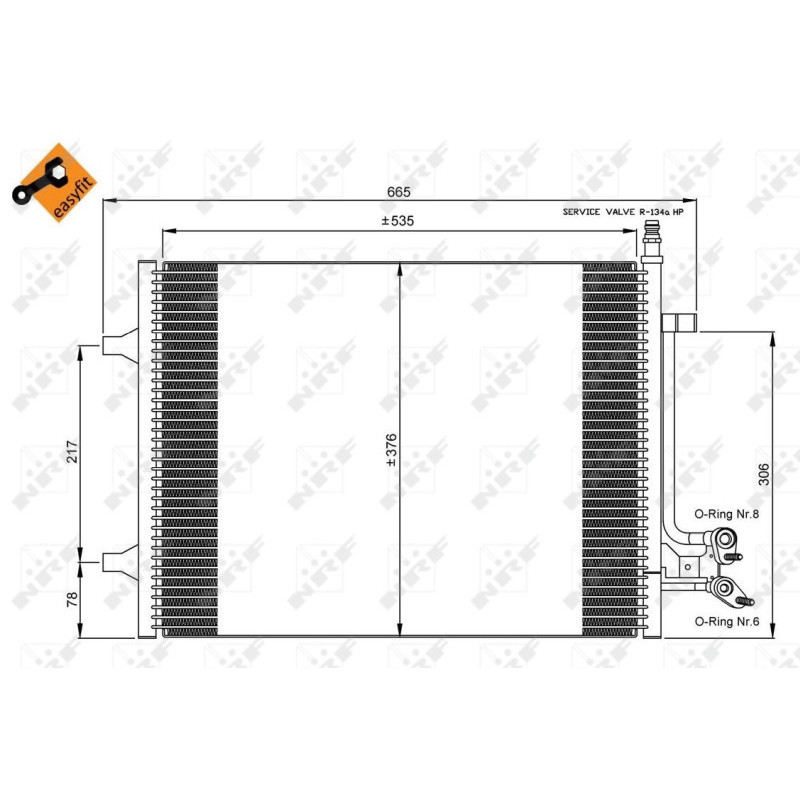 NRF 35904 Condensador de aire acondicionado