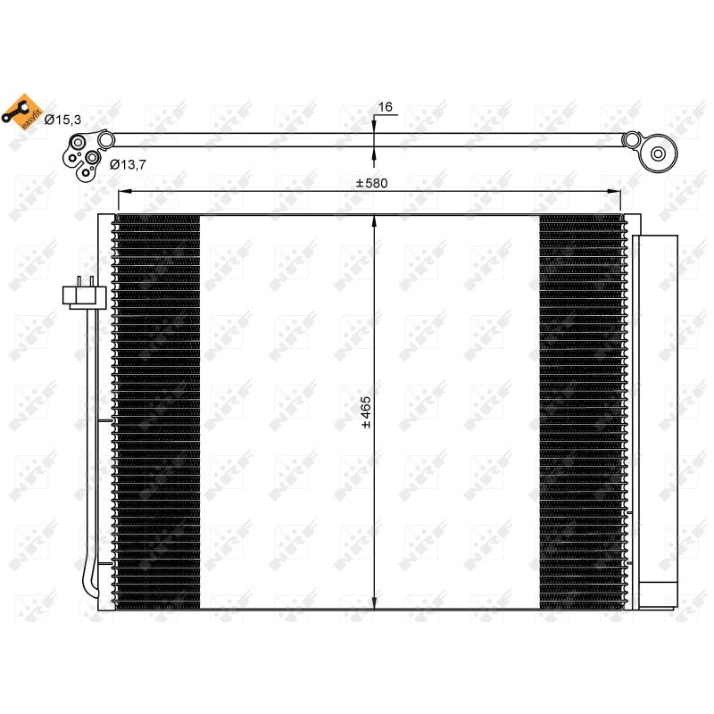 NRF 35906 Condensatore climatizzatore