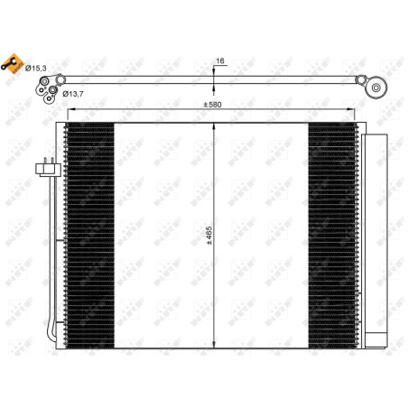 NRF 35906 Condensador de aire acondicionado