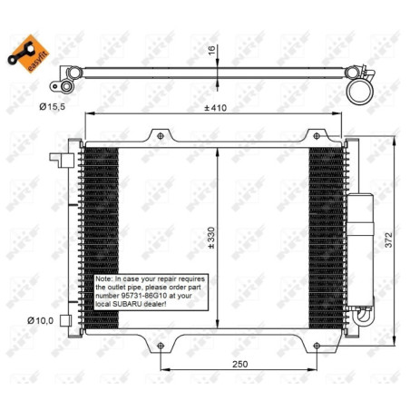 NRF 35907 Condensador de aire acondicionado