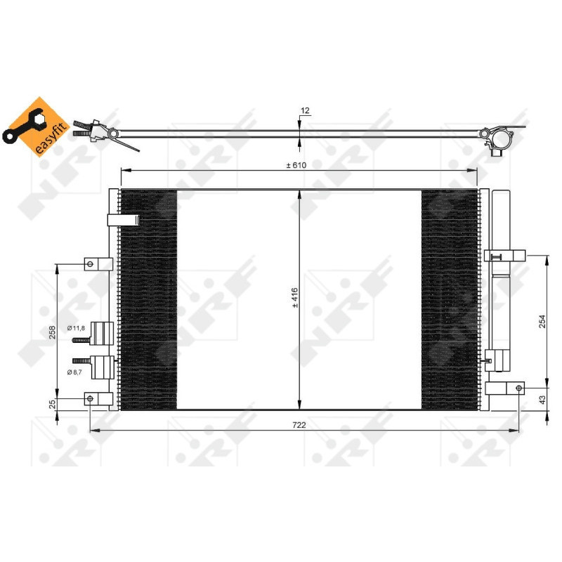 NRF 35911 Condensador de aire acondicionado
