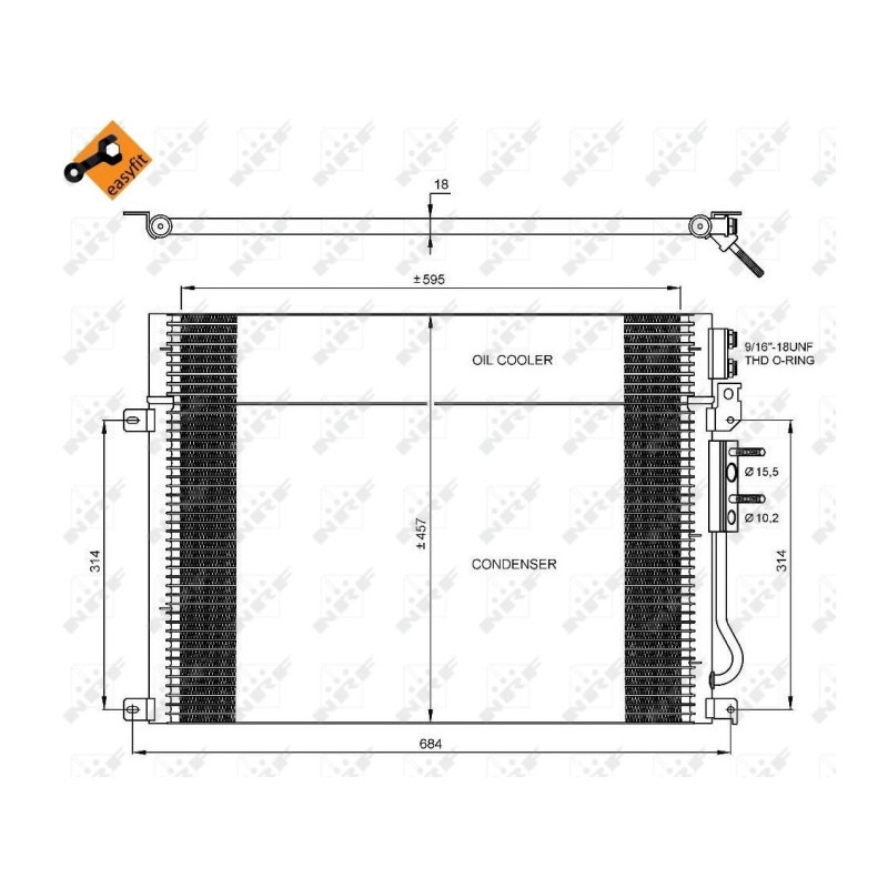 NRF 35920 Condensatore climatizzatore