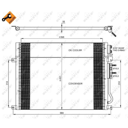 NRF 35920 Condensador de aire acondicionado