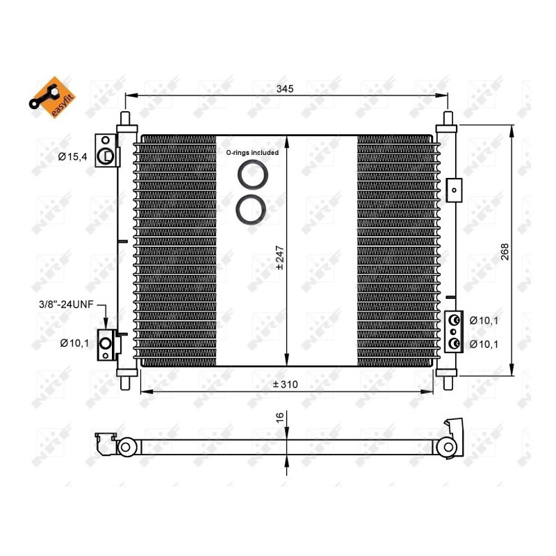 NRF 35926 Air conditioning condenser