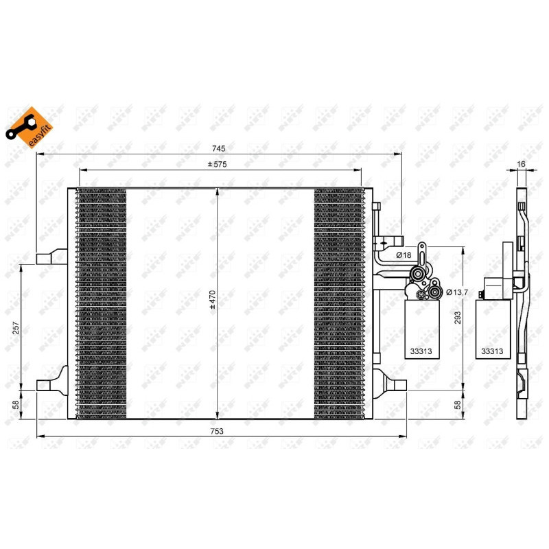 NRF 35930 Skraplacz klimatyzacji