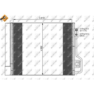 NRF 35937 Air conditioning condenser