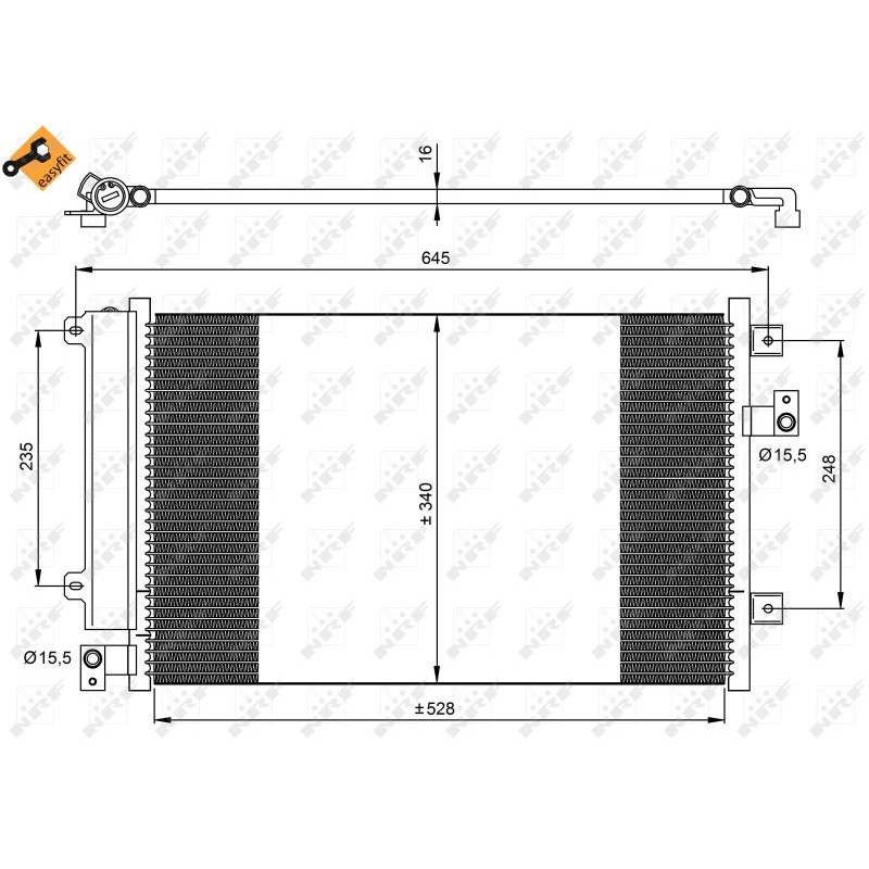 NRF 35942 Air conditioning condenser