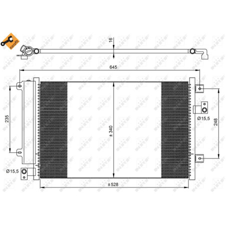 NRF 35942 Condensador de aire acondicionado