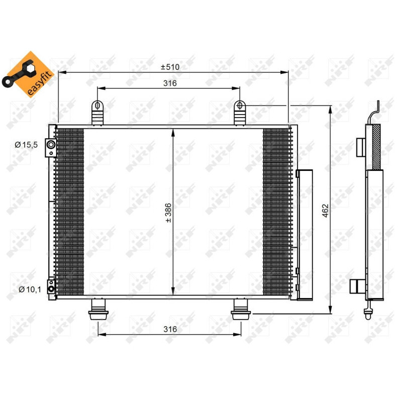 NRF 35944 Condensatore climatizzatore