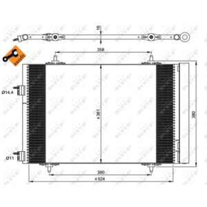 NRF 35945 Condensador de aire acondicionado