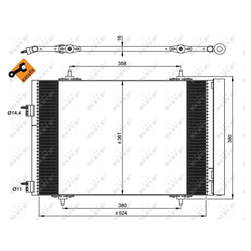 NRF 35945 Air conditioning condenser