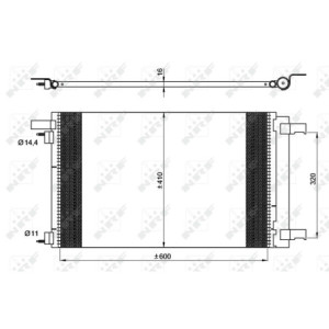NRF 35948 Air conditioning condenser