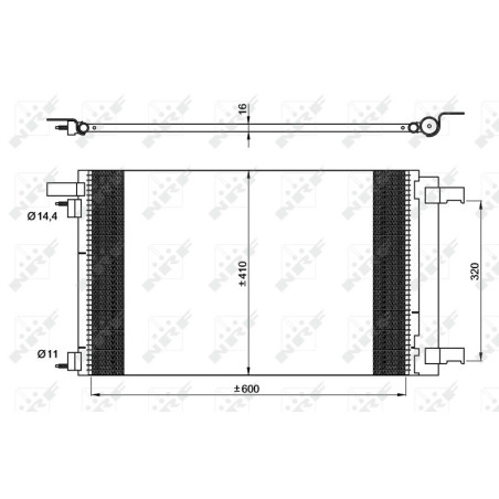 NRF 35948 Air conditioning condenser