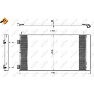 NRF 35961 Condensador de aire acondicionado