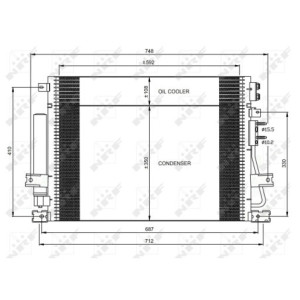 NRF 35966 Condensador de aire acondicionado